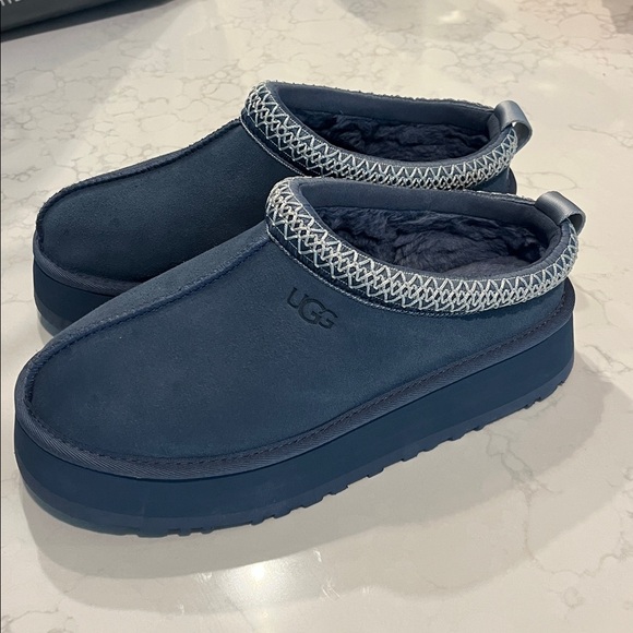 Ugg Tazz Platform Desert Blue Slippers - Women’s 9 - Picture 1 of 6
